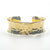 3/4" 14k Gold Filled 3/4" Ball Pein Anticlastic Cuff by Judie Raiford