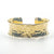 3/4" 14k Gold Filled 3/4" Ball Pein Anticlastic Cuff by Judie Raiford