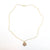 14k Gold Filled Hammered Mini Circle Necklace by Judie Raiford 