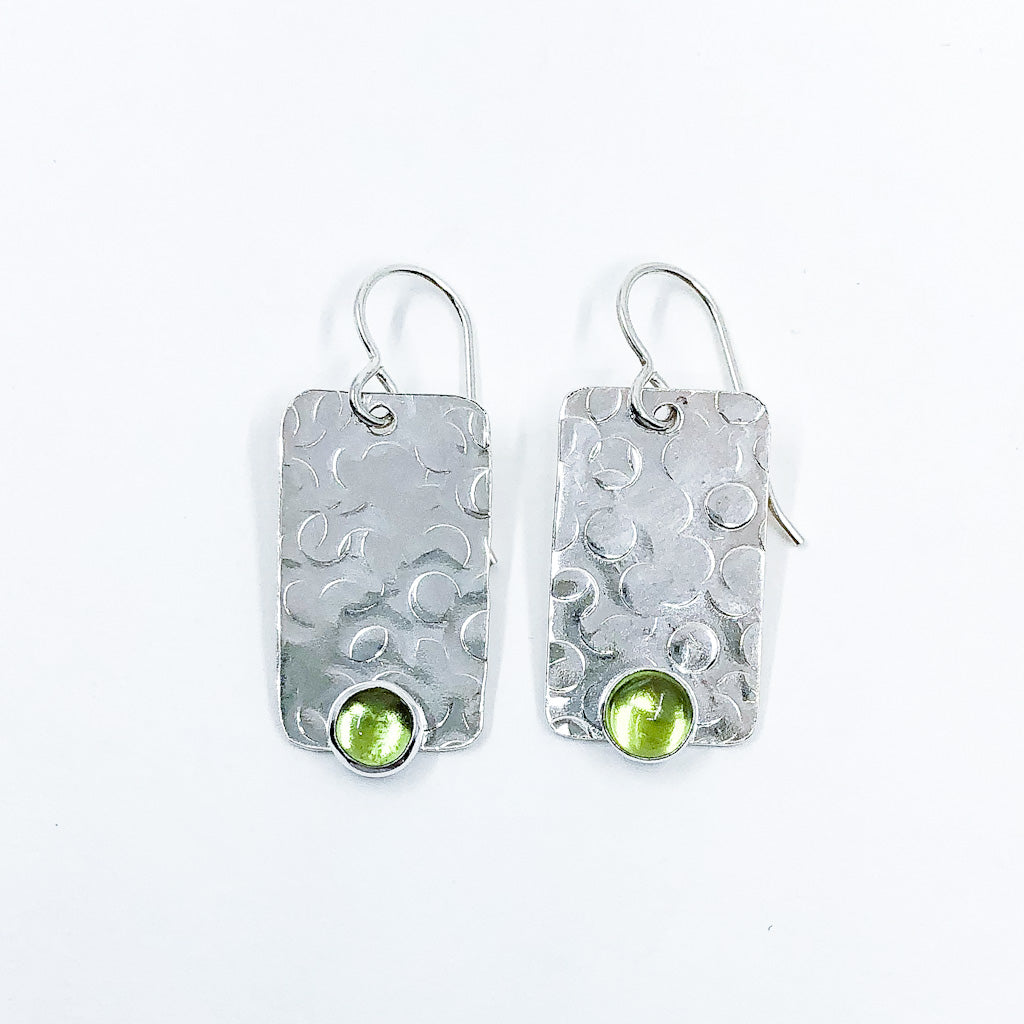 Bubble Up Earrings with Peridot by Judie Raiford
