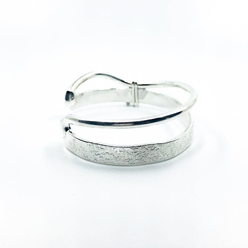 right side view of Sterling Craig Cuff by Judie Raiford