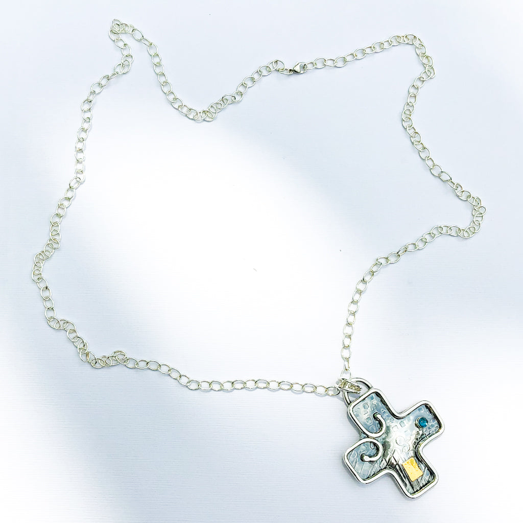 Big Honker Cross Necklace - Raiford Gallery Inc
