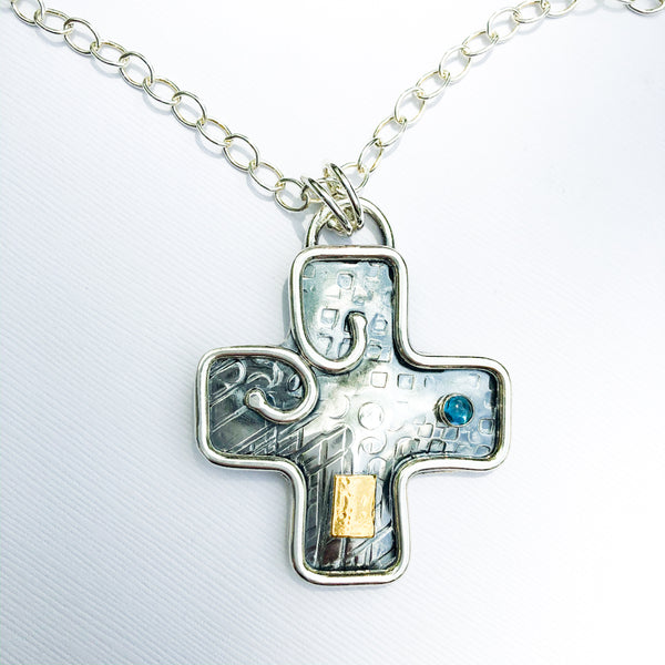 高見沢俊彦プロデュースオーダーメイドCROSS NECKLACE Big Honker Cross Necklace - Raiford Gallery Inc
