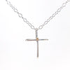 Sterling Cross with 14k Gold Ball