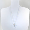 Sterling Cross with 14k Gold Ball