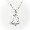 Star of David Necklace with Blue Topaz