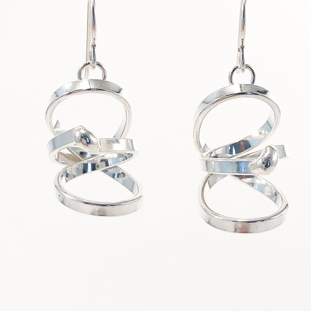 Sterling Curly Girl Earrings by Judie Raiford