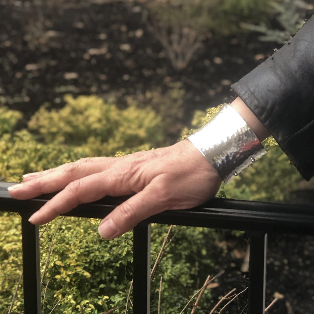 lifestyle view of 3/4" Anti Clastic Cuff by Judie Raiford