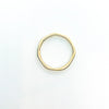over top view of 14k Gold Filled Hammered Stack Ring by Judie Raiford