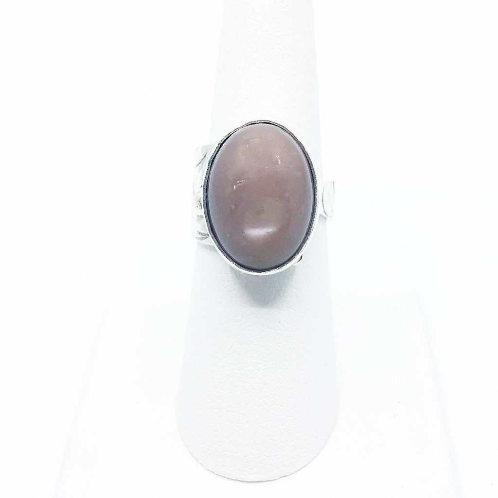 Sterling Latte Moonstone Ring