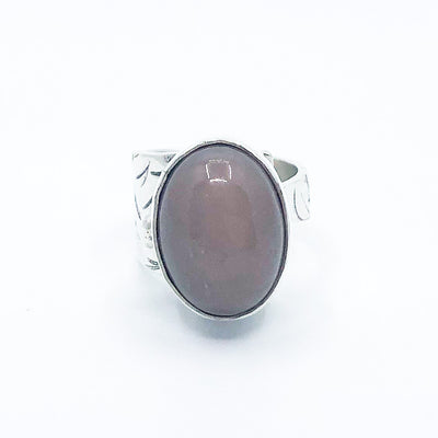 Sterling Latte Moonstone Ring