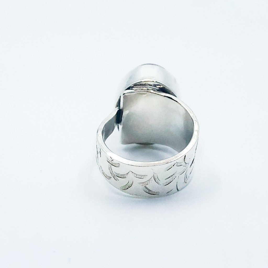 Sterling Latte Moonstone Ring
