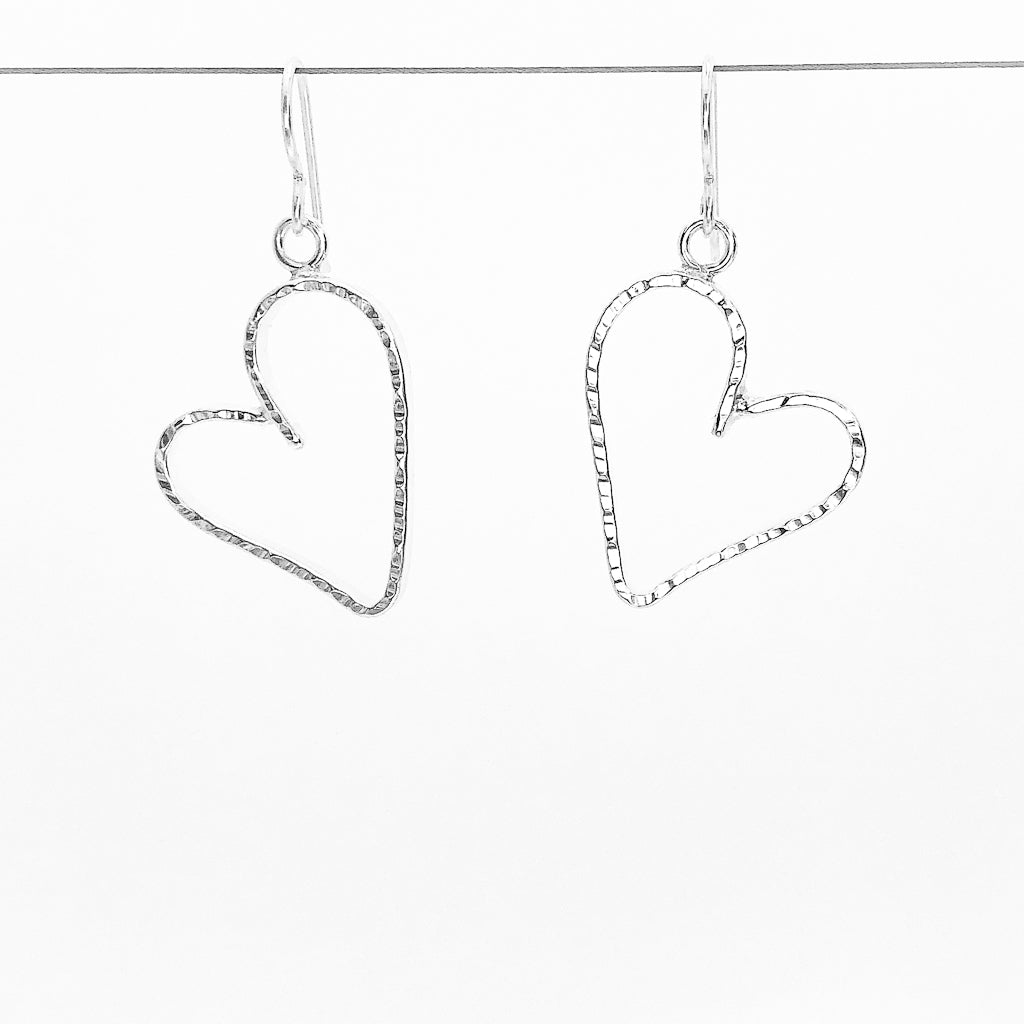 Small Jane Heart Earrings