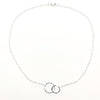 flat lay view of Sterling silver Maggie Necklace by Judie Raiford