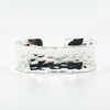 Sterling Anticlastic Cuff with Turquoise by Judie Raiford