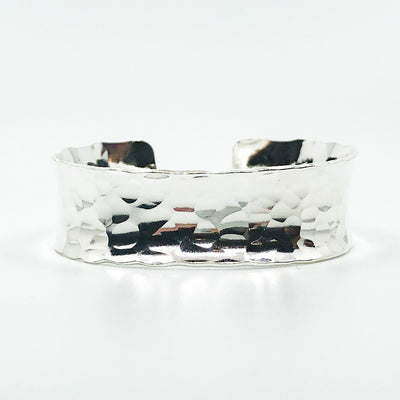 Sterling Anticlastic Cuff with Turquoise by Judie Raiford