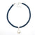 Large Baroque Pearl Necklace with Fat Leather Cord