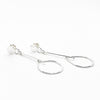 side angle view of Sterling Fat Bottomed Girl Earrings with Stick by Judie Raiford