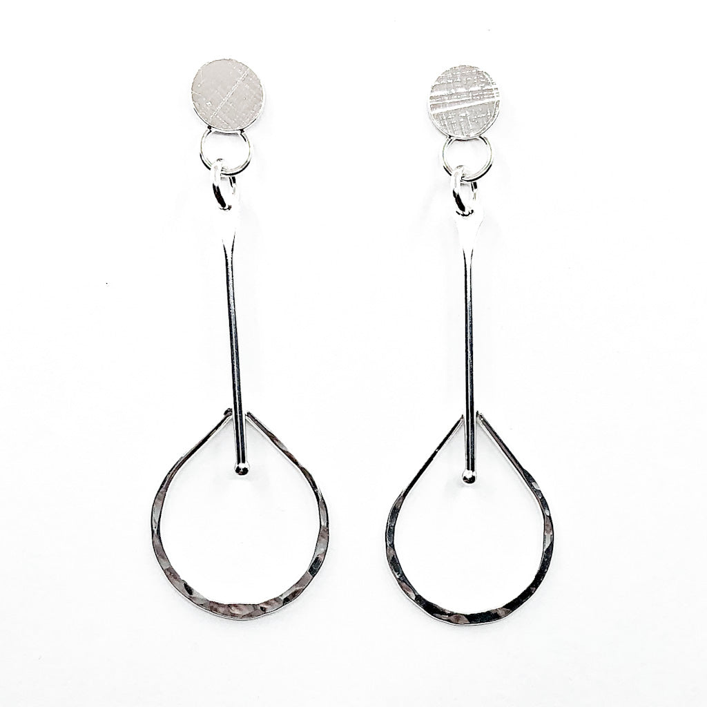 Sterling Fat Bottomed Girl Earrings with Stick by Judie Raiford