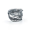 Oxidized Sterling Random Theory Cuff