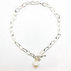 Junior Tow Truck Necklace with 14k Dangle and Large Baroque Pearl by Judie Raiford