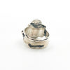back side view of Sterling and 14k Anticlastic Deckled Edge Moonstone Ring by Judie Raiford