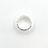 Sterling Anticlastic Ball Pein Hammered Band