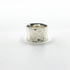 Sterling Anticlastic Ball Pein Hammered Band