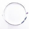 Sterling Naught Bangle with Gemstones