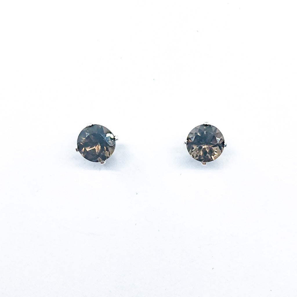 8mm Gemstone Stud Earrings