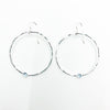 Sterling Orbit Earrings with Gemstone