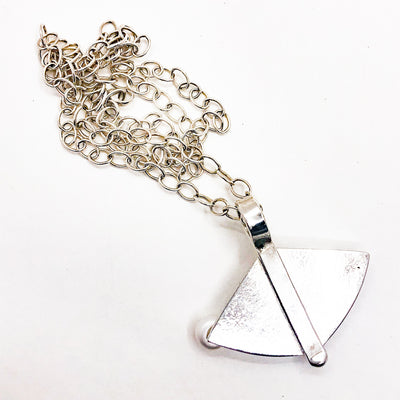 Sterling and 24k Blue Druzy Chrysachola with Pearl Necklace