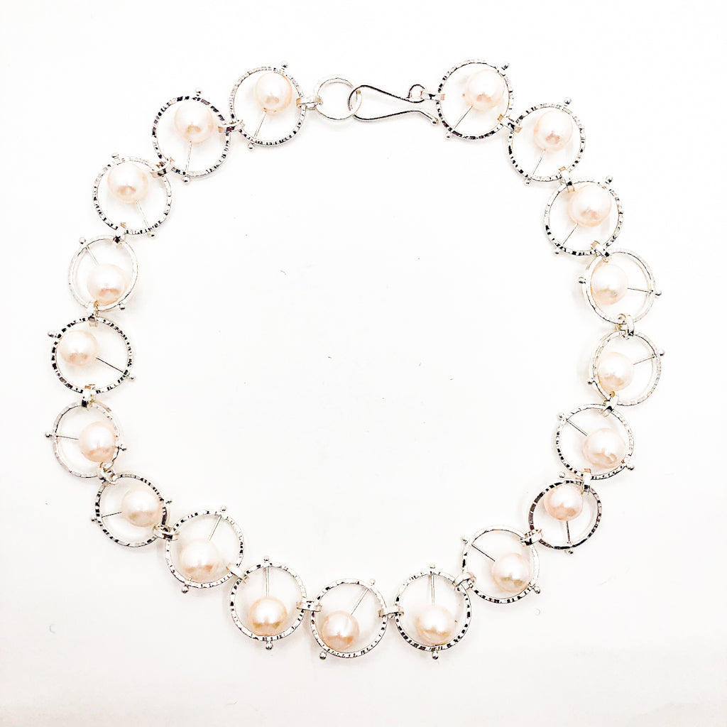 Sterling Not Naught Round Necklace