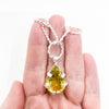 Sterling Biggie Teardrop Citrine Necklace