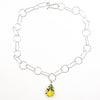 Sterling Biggie Teardrop Citrine Necklace