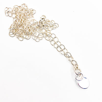Sterling Aqua Blue Druzy Necklace
