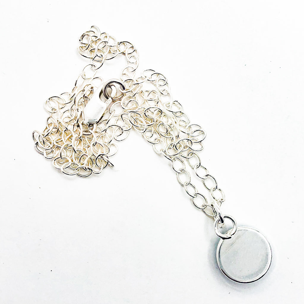 Sterling Aqua Blue Druzy Necklace