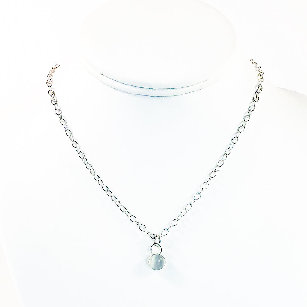 Sterling Moonstone Necklace