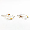 Slightly Clef Earrings with Citrine