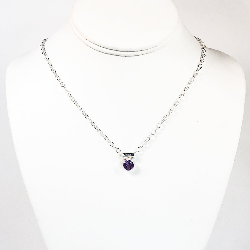 Sterling Amethyst Necklace