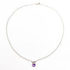 Sterling Amethyst Necklace