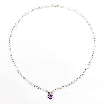 Sterling Amethyst Necklace