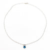 Sterling Blue Topaz Necklace