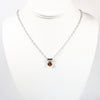 Sterling Teardrop Citrine Necklace