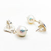 Smash Top with White Baroque Pearl Earrings