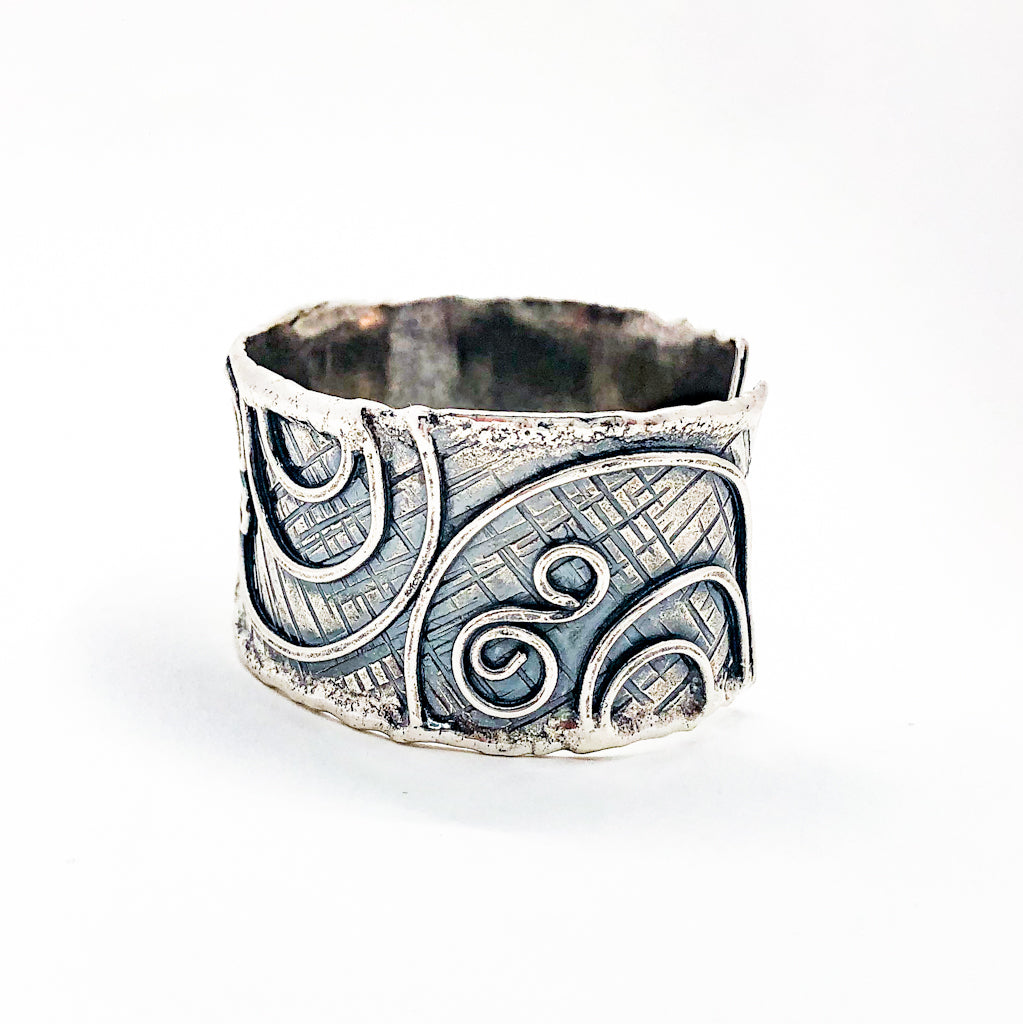 Amalgamate Cuff with Swirl Circles