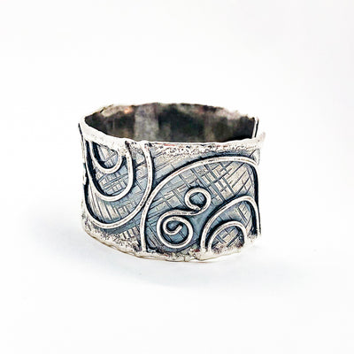 Amalgamate Cuff with Swirl Circles