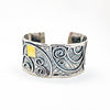 Amalgamate Cuff with Swirl Circles