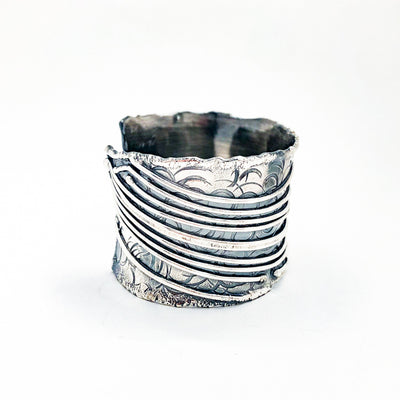 Amalgamate Cuff with Straight Lines