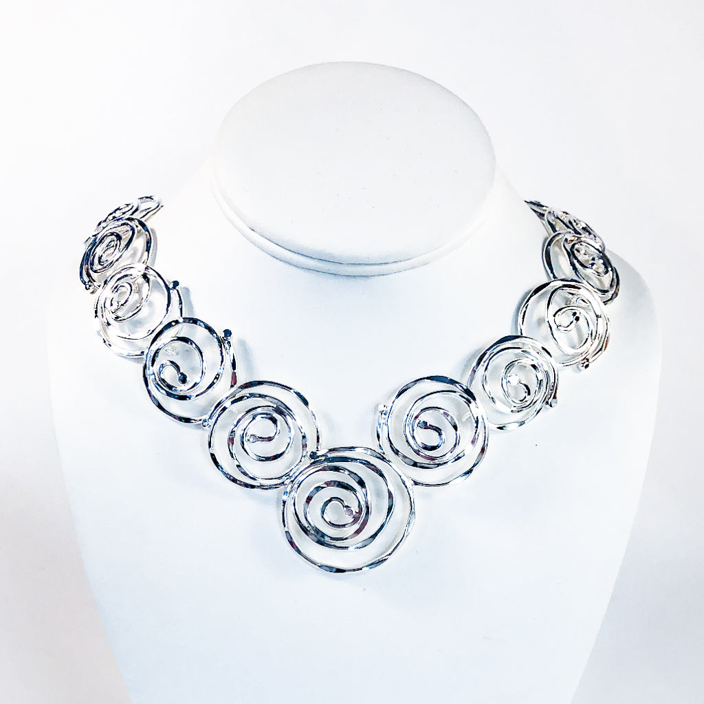 Graduated Spiral Necklace
